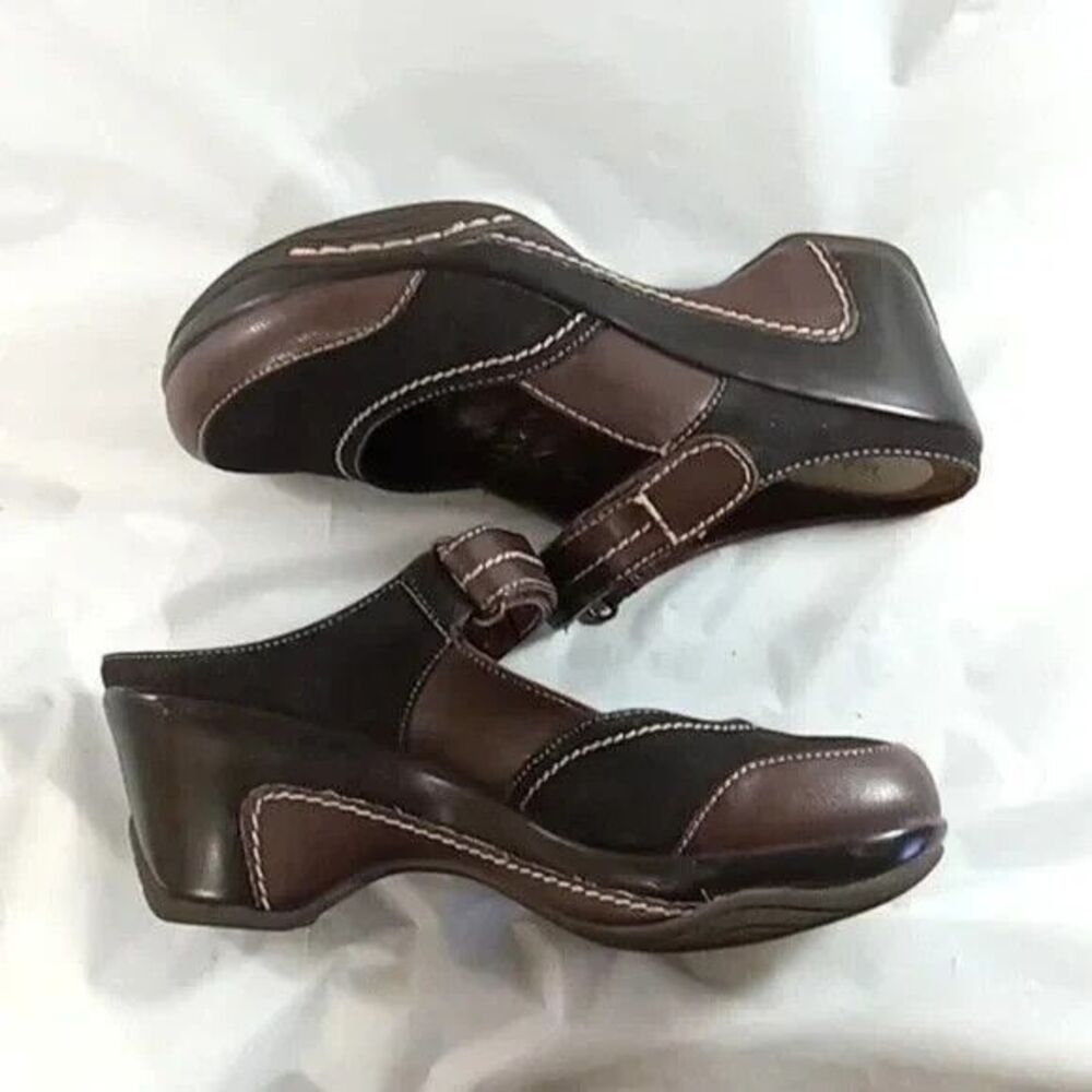 Whitemt. Mystical Mary Jane Wedge Clogs size 7.5 Ckunky Retro Y2k Whimsigoth
